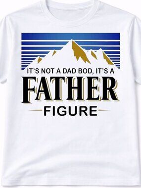 Father Figure Graphic T Shirt Trendy Boutique Style Tee Mens Gifts White Tops